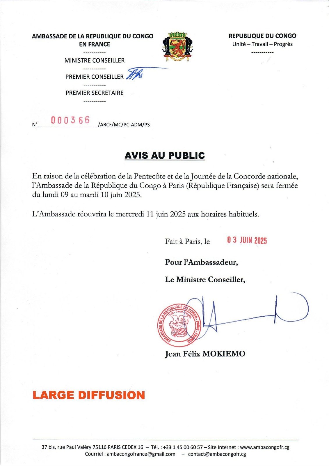 Pentecôte et journée de réconciliation nationale 